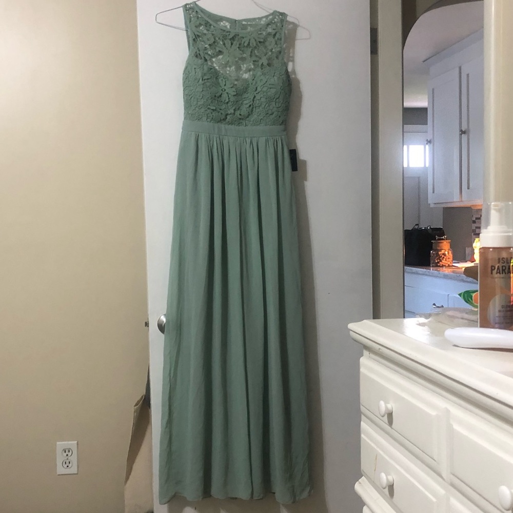 Sage green dress